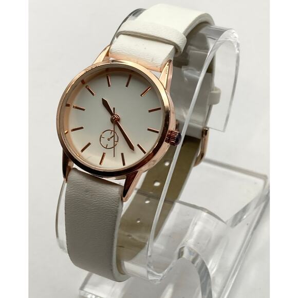 Minimalist Womens Bijou Brigitte Watch 27mm Rose Gold New Battery Adjustable - Picture 2 of 9